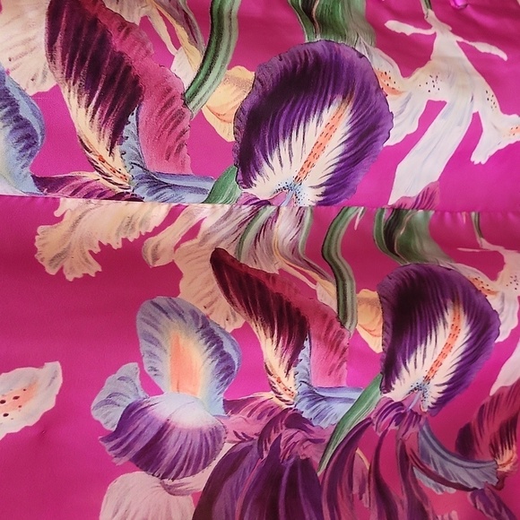 PAT BO Grace Pink Floral Print Puff sleeve 6 - Picture 4 of 6